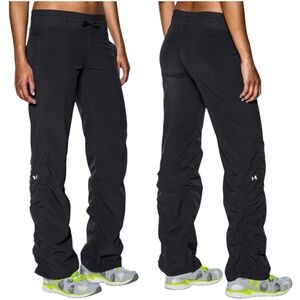 Under Armour Black Ruched Icon Storm Pants Size XL